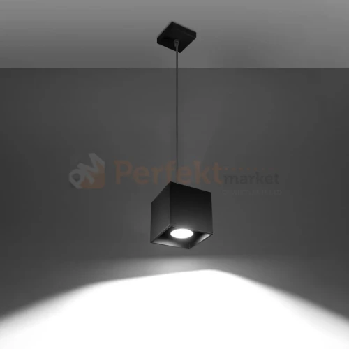 Lampa wisząca kostka Sollux Quad 1xGU10 SL.0060 IP20 - czarna 02