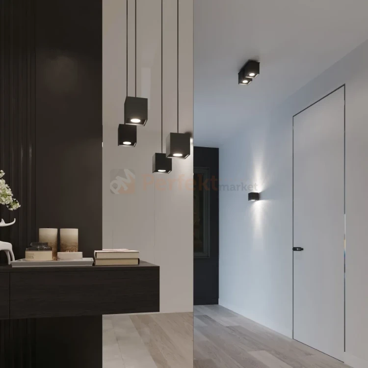 Lampa wisząca kostka Sollux Quad 1xGU10 SL.0060 IP20 - czarna 04