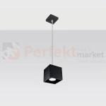 Lampa wisząca kostka Sollux Quad 1xGU10 SL.0060 IP20 - czarna 01