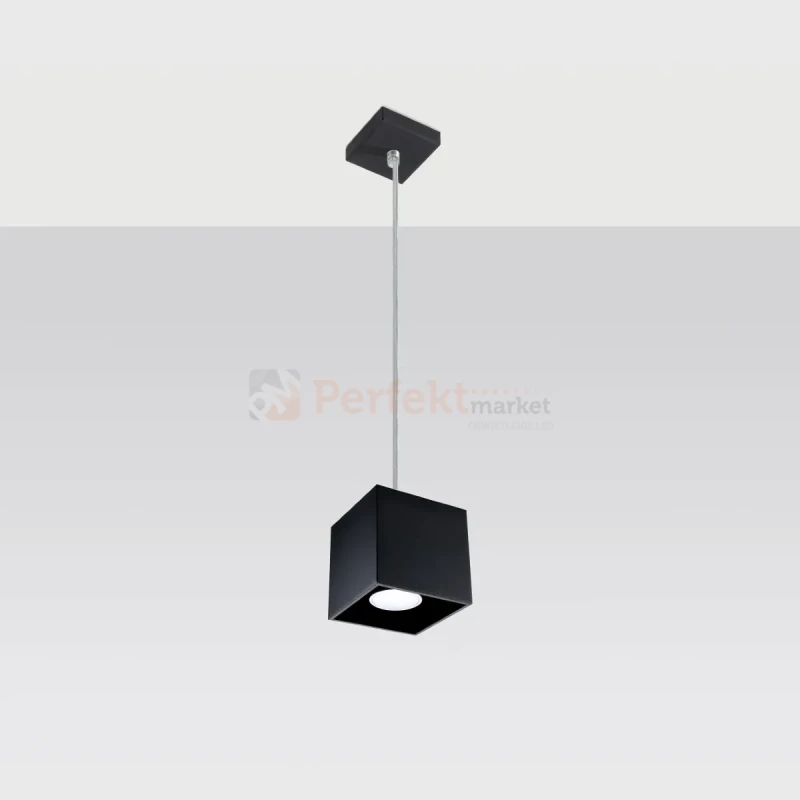 Lampa wisząca kostka Sollux Quad 1xGU10 SL.0060 IP20 - czarna 07