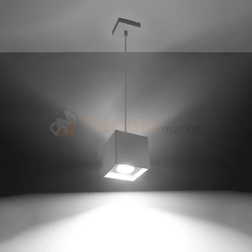 Lampa wisząca kostka Sollux Quad 1xGU10 SL.0062 IP20 - biała 02