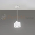 Lampa wisząca kostka Sollux Quad 1xGU10 SL.0062 IP20 - biała 01