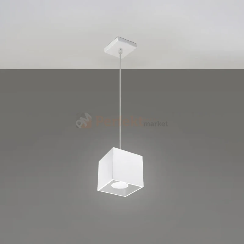 Lampa wisząca kostka Sollux Quad 1xGU10 SL.0062 IP20 - biała 07