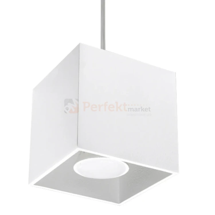 Lampa wisząca kostka Sollux Quad 1xGU10 SL.0062 IP20 - biała 03