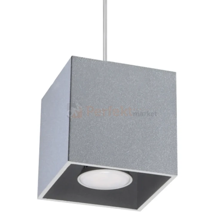 Lampa wisząca kostka Sollux Quad 1xGU10 SL.0061 IP20 - szara 04