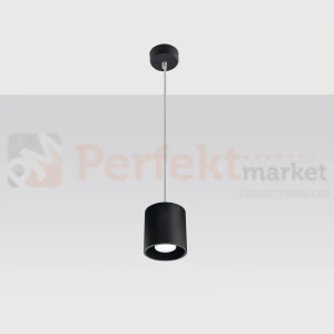 Lampa wisząca spot Sollux Orbis 1xGU10 SL.0051 IP20 - czarna