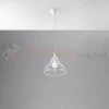 Lampa wisząca druciana Sollux Anata 1xE27 SL.0145 IP20 - biała 01
