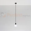 Lampa wisząca sznur minimalistyczna Sollux Edison 1xE27 SL.0152 IP20 - czarna 01