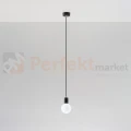 Lampa wisząca sznur minimalistyczna Sollux Edison 1xE27 SL.0152 IP20 - czarna 01