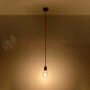 Lampa wisząca sznur minimalistyczna Sollux Edison 1xE27 SL.0152 IP20 - czarna 02