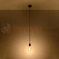 Lampa wisząca sznur minimalistyczna Sollux Edison 1xE27 SL.0152 IP20 - czarna 02