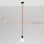 Lampa wisząca sznur minimalistyczna Sollux Edison 1xE27 SL.0158 IP20 - czarno-czerwona 01