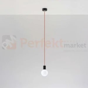 Lampa wisząca sznur minimalistyczna Sollux Edison 1xE27 SL.0159 IP20 - miedziana