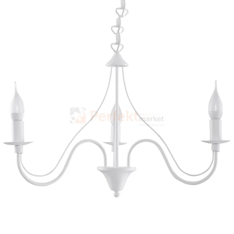 Żyrandol świecznikowy Sollux Minerwa 3 3xE14 SL.0213 IP20 - biały 03