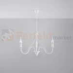 Żyrandol świecznikowy Sollux Minerwa 3 3xE14 SL.0213 IP20 - biały  01