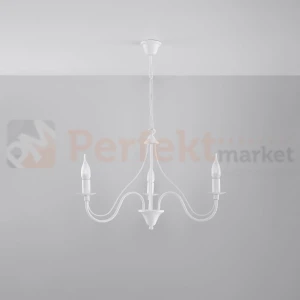 Żyrandol świecznikowy Sollux Minerwa 3 3xE14 SL.0213 IP20 - biały 
