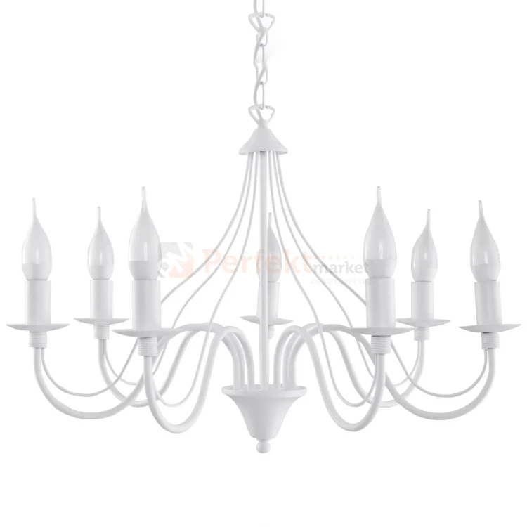 Żyrandol świecznikowy Sollux Minerwa 7 7xE14 SL.0215 IP20 - biały 03