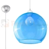 Lampa wisząca szklana kula Sollux Ball 1xE27 SL.0251 IP20 - błękitna 06