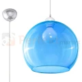 Lampa wisząca szklana kula Sollux Ball 1xE27 SL.0251 IP20 - błękitna 06