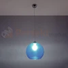 Lampa wisząca szklana kula Sollux Ball 1xE27 SL.0251 IP20 - błękitna 02