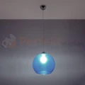 Lampa wisząca szklana kula Sollux Ball 1xE27 SL.0251 IP20 - błękitna 02