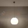 Lampa wisząca szklana kula Sollux Ball 1xE27 SL.0256 IP20 - biała 02