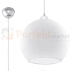 Lampa wisząca szklana kula Sollux Ball 1xE27 SL.0256 IP20 - biała 06