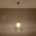 Lampa wisząca szklana kula Sollux Ball 1xE27 SL.0249 IP20 - szampański 02