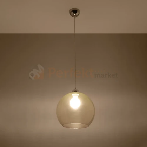 Lampa wisząca szklana kula Sollux Ball 1xE27 SL.0249 IP20 - szampański 02