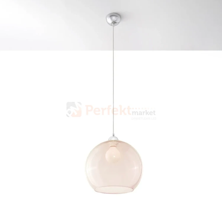 Lampa wisząca szklana kula Sollux Ball 1xE27 SL.0249 IP20 - szampański 01
