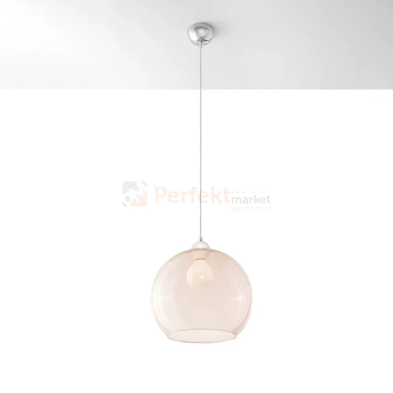 Lampa wisząca szklana kula Sollux Ball 1xE27 SL.0249 IP20 - szampański 08