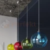 Lampa wisząca szklana kula Sollux Ball 1xE27 SL.0254 IP20 - zielona 05