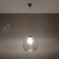Lampa wisząca szklana kula Sollux Ball 1xE27 SL.0248 IP20 - transparentna 02