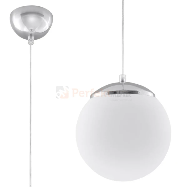 Lampa wisząca kula Sollux Ugo 20 1xE27 SL.0263 IP20 - chrom 03