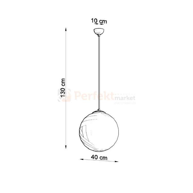 Lampa wisząca kula Sollux Ugo 40 1xE27 SL.0265 IP20 - chrom  08