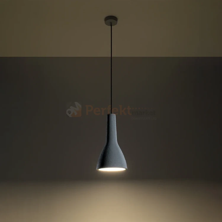 Lampa wisząca betonowa Sollux Empoli 1xE27 SL.0280 IP20 - biała 02