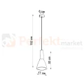 Lampa wisząca betonowa Sollux Empoli 1xE27 SL.0280 IP20 - biała 07