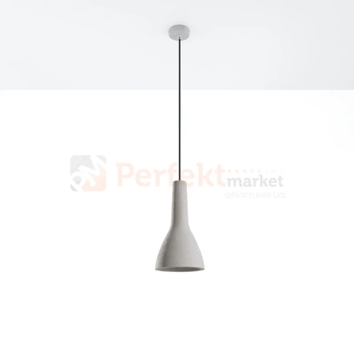 Lampa wisząca betonowa Sollux Empoli 1xE27 SL.0280 IP20 - biała 01