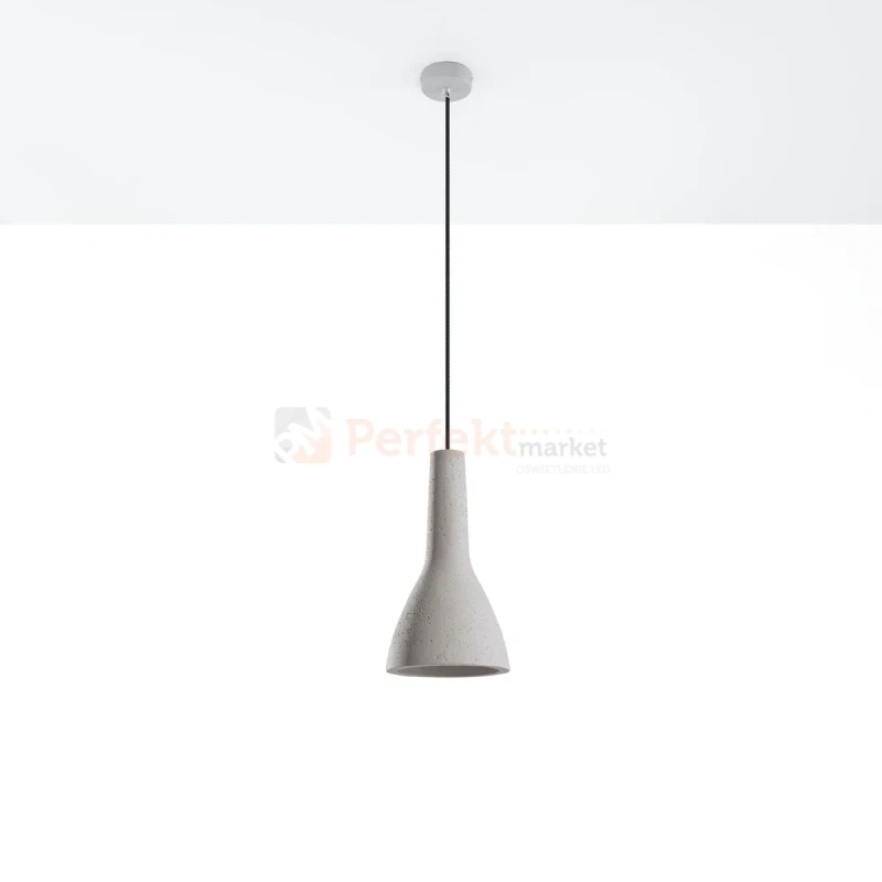 Lampa wisząca betonowa Sollux Empoli 1xE27 SL.0280 IP20 - biała 08