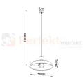 Lampa wisząca beton i drewno Sollux Afra 1xE27 SL.0282 IP20 - szara 07