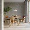 Lampa wisząca beton i drewno Sollux Afra 1xE27 SL.0282 IP20 - szara 03