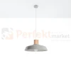 Lampa wisząca beton i drewno Sollux Afra 1xE27 SL.0282 IP20 - szara 04