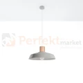 Lampa wisząca beton i drewno Sollux Afra 1xE27 SL.0282 IP20 - szara 04