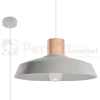 Lampa wisząca beton i drewno Sollux Afra 1xE27 SL.0282 IP20 - szara 06