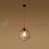 Lampa wisząca druciana geometryczna Sollux Gaspare 1xE27 SL.0289 IP20 - miedziana 02
