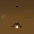 Lampa wisząca druciana designerska Sollux Umberto 1xE27 SL.0293 IP20 - czarna 01