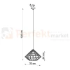Lampa wisząca druciana designerska Sollux Umberto 1xE27 SL.0293 IP20 - czarna 07