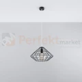Lampa wisząca druciana designerska Sollux Umberto 1xE27 SL.0293 IP20 - czarna 02