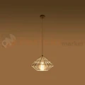 Lampa wisząca druciana designerska Sollux Umberto 1xE27 SL.0293 IP20 - biała 01