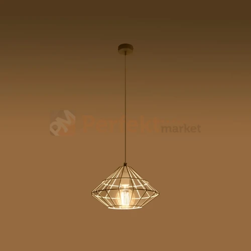Lampa wisząca druciana designerska Sollux Umberto 1xE27 SL.0293 IP20 - biała 01